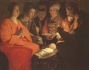 Georges de La Tour The Adoration of the Shepherds (mk05) china oil painting reproduction